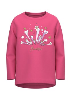 NAME IT Bluzka 13218932 Różowy Regular Fit ze sklepu MODIVO w kategorii Bluzki dziewczęce - zdjęcie 182701127