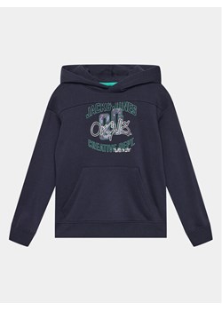 Jack&Jones Junior Bluza 12243086 Granatowy Loose Fit - id: 0000302852840 - marki Jack & Jones Junior - 182701185 Jack&Jones Junior Bluza 12243086 Granatowy Loose Fit ze sklepu MODIVO w kategorii Bluzy chłopięce - zdjęcie 182701185