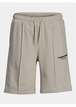Jack&Jones Junior Szorty sportowe Vesterbro 12254196 Szary Loose Fit ze sklepu MODIVO w kategorii Spodenki chłopięce - zdjęcie 182701206