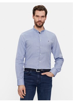 Tommy Hilfiger Koszula Cl Stretch Dobby Sf Shirt MW0MW33821 Niebieski Slim Fit ze sklepu MODIVO w kategorii Koszule męskie - zdjęcie 182701398
