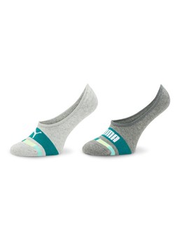Puma Zestaw 2 par stopek dziecięcych Kids Seasonal Footie 2P 938009 Szary ze sklepu MODIVO w kategorii Skarpetki dziecięce - zdjęcie 182701498