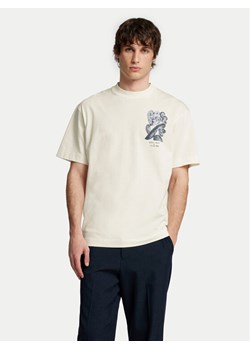 Selected Homme T-Shirt Will 16097225 Écru Relaxed Fit ze sklepu MODIVO w kategorii T-shirty męskie - zdjęcie 182701518