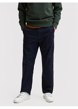 Selected Homme Chinosy Salford 16080159 Granatowy Loose Fit ze sklepu MODIVO w kategorii Spodnie męskie - zdjęcie 182701635