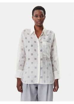 HUGO Koszula Essence 50531562 Biały Oversize ze sklepu MODIVO w kategorii Koszule damskie - zdjęcie 182701857