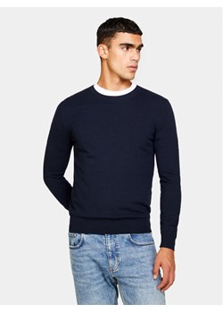 Sisley Sweter 10F2S1C78 Granatowy Slim Fit ze sklepu MODIVO w kategorii Swetry męskie - zdjęcie 182701929