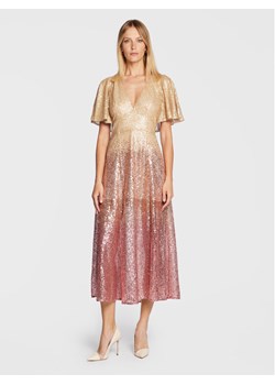 Ted Baker Sukienka koktajlowa Glizee 261790 Złoty Regular Fit ze sklepu MODIVO w kategorii Sukienki - zdjęcie 182701967