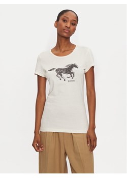 Mustang T-Shirt Loa 1015450 Biały Slim Fit ze sklepu MODIVO w kategorii Bluzki damskie - zdjęcie 182702147