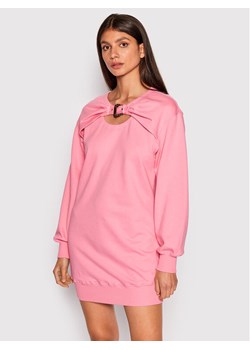 Versace Jeans Couture Bluza 73HAO978 Różowy Relaxed Fit ze sklepu MODIVO w kategorii Bluzy damskie - zdjęcie 182702319