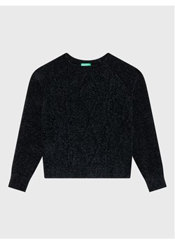 United Colors Of Benetton Sweter 1027C101P Czarny Regular Fit ze sklepu MODIVO w kategorii Swetry chłopięce - zdjęcie 182702338