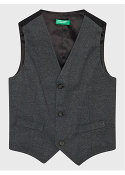 United Colors Of Benetton Kamizelka 2N4PCJ006 Szary Regular Fit ze sklepu MODIVO w kategorii Kamizelki chłopięce - zdjęcie 182702506