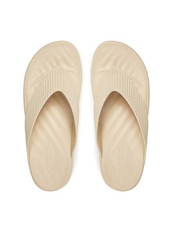 Crocs Japonki Getaway Groove Platform Flip 210700 Beżowy ze sklepu MODIVO w kategorii Klapki damskie - zdjęcie 182702525
