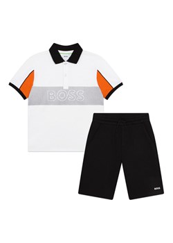 Boss Komplet polo i spodenki J28112 D Czarny Regular Fit ze sklepu MODIVO w kategorii Komplety chłopięce - zdjęcie 182702659