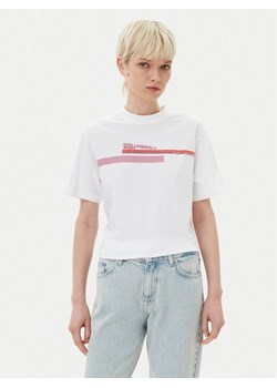 KARL LAGERFELD T-Shirt A2W17032 Biały Relaxed Fit ze sklepu MODIVO w kategorii Bluzki damskie - zdjęcie 182702897