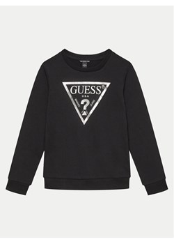 Guess Bluza J74Q10 KAUG0 Czarny Regular Fit ze sklepu MODIVO w kategorii Bluzy chłopięce - zdjęcie 182702965