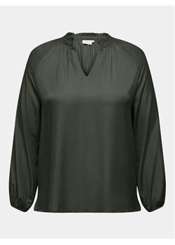 ONLY Carmakoma Bluzka 15302929 Zielony Regular Fit ze sklepu MODIVO w kategorii Bluzki damskie - zdjęcie 182702985