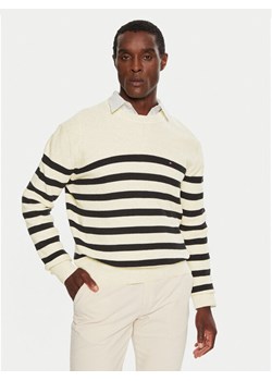 Tommy Hilfiger Sweter MW0MW36525 Beżowy Regular Fit ze sklepu MODIVO w kategorii Swetry męskie - zdjęcie 182703058