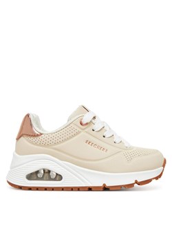 Skechers Sneakersy Uno Gen1-Shimmer Away 310545L/NAT Beżowy ze sklepu MODIVO w kategorii Buty sportowe dziecięce - zdjęcie 182703208