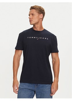Tommy Jeans T-Shirt Linear Logo DM0DM20744 Granatowy Regular Fit ze sklepu MODIVO w kategorii T-shirty męskie - zdjęcie 182703285