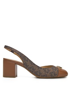 Michael Kors Sandały Perla Flex Toe Cap Pump 40R5PLMP1B Brązowy ze sklepu MODIVO w kategorii Czółenka - zdjęcie 182703309