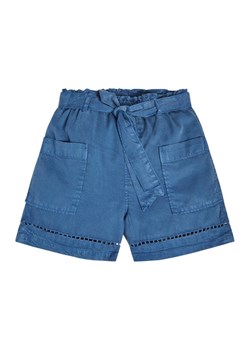 Guess Szorty materiałowe J3GD03 WE8R0 Niebieski Relaxed Fit ze sklepu MODIVO w kategorii Spodenki dziewczęce - zdjęcie 182703377
