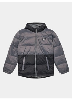 Quiksilver Kurtka puchowa Wolfs EQBJK03277 Szary Regular Fit ze sklepu MODIVO w kategorii Kurtki chłopięce - zdjęcie 182703385