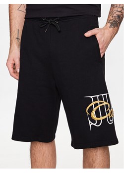 Just Cavalli Szorty sportowe 74OBDI07 Czarny Regular Fit ze sklepu MODIVO w kategorii Spodenki męskie - zdjęcie 182703647