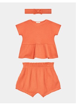 United Colors Of Benetton Komplet t-shirt i spodenki 34F2AK004 Pomarańczowy Regular Fit ze sklepu MODIVO w kategorii Komplety niemowlęce - zdjęcie 182703705
