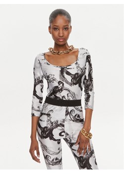 Versace Jeans Couture Body 76HAM221 Biały Slim Fit ze sklepu MODIVO w kategorii Bluzki damskie - zdjęcie 182703817