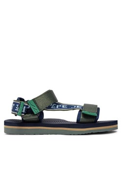Pepe Jeans Sandały Pool One B PBS70063 Khaki ze sklepu MODIVO w kategorii Sandały dziecięce - zdjęcie 182703876