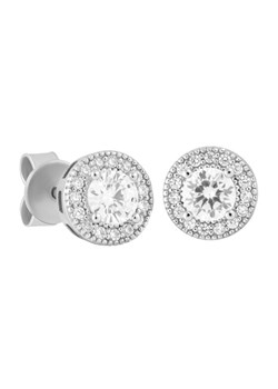 ICED STUFF Kolczyki Diamond Stud Baguette Białe złoto ze sklepu MODIVO w kategorii Kolczyki - zdjęcie 182703988
