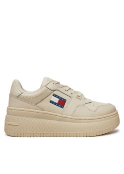 Tommy Jeans Sneakersy Retro Basket EN0EN02506 Beżowy ze sklepu MODIVO w kategorii Buty sportowe damskie - zdjęcie 182704108