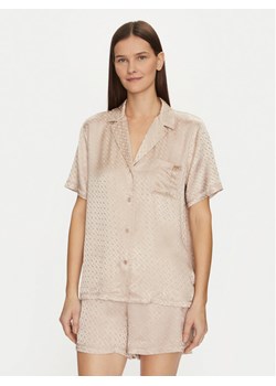 BOSS Piżama 50535750 Beżowy Regular Fit ze sklepu MODIVO w kategorii Piżamy damskie - zdjęcie 182704137