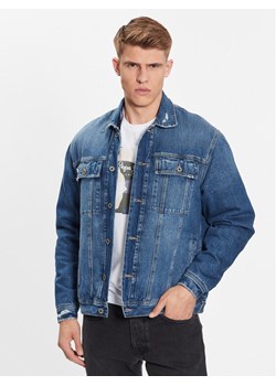 Pepe Jeans Kurtka jeansowa Young Bandana PM402673 Niebieski Regular Fit ze sklepu MODIVO w kategorii Kurtki męskie - zdjęcie 182704228