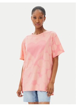 One Teaspoon T-Shirt Love Sweat 26918 Różowy Relaxed Fit ze sklepu MODIVO w kategorii Bluzki damskie - zdjęcie 182704286