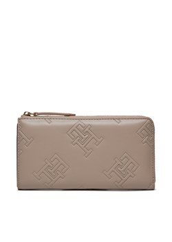 Tommy Hilfiger Duży Portfel Damski Th Refined Large Za Mono AW0AW15756 Szary ze sklepu MODIVO w kategorii Portfele damskie - zdjęcie 182704329