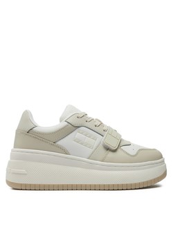 Tommy Jeans Sneakersy Tjw Retro Basket Flatform Velcro EN0EN02573 Écru ze sklepu MODIVO w kategorii Buty sportowe damskie - zdjęcie 182704366