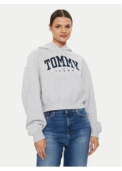 Tommy Jeans Bluza Varsity DW0DW19291 Szary Relaxed Fit ze sklepu MODIVO w kategorii Bluzy damskie - zdjęcie 182704519