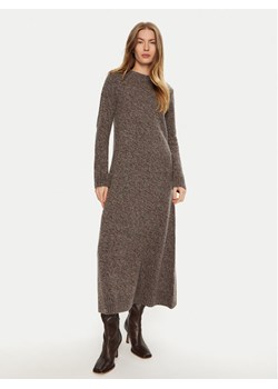 Weekend Max Mara Sukienka dzianinowa Dionne 2425326022 Brązowy Relaxed Fit ze sklepu MODIVO w kategorii Sukienki - zdjęcie 182704565