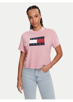 Tommy Jeans T-Shirt Flag DW0DW18629 Różowy Boxy Fit - id: 0000303850685 - marki Tommy Jeans - 182704608 Tommy Jeans T-Shirt Flag DW0DW18629 Różowy Boxy Fit ze sklepu MODIVO w kategorii Bluzki damskie - zdjęcie 182704608