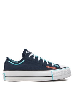 Converse Trampki Chuck Taylor All Star Lift Platform Color Pop Ox A07597C Czarny ze sklepu MODIVO w kategorii Trampki damskie - zdjęcie 182704658