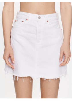 Polo Ralph Lauren Spódnica jeansowa 211903405001 Biały Slim Fit ze sklepu MODIVO w kategorii Spódnice - zdjęcie 182704939