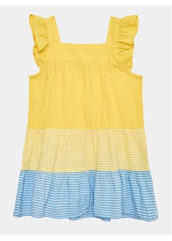 United Colors Of Benetton Sukienka codzienna 4EW7GV00U Żółty Regular Fit ze sklepu MODIVO w kategorii Sukienki dziewczęce - zdjęcie 182705109