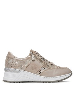 Rieker Sneakersy N4327-80 Beżowy ze sklepu MODIVO w kategorii Buty sportowe damskie - zdjęcie 182705158