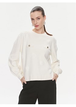 TWINSET Sweter 241TP3090 Écru Loose Fit ze sklepu MODIVO w kategorii Swetry damskie - zdjęcie 182705227