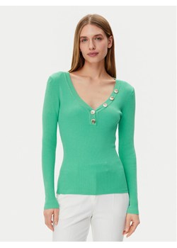 Morgan Sweter 201-MBANBI.N Zielony Slim Fit ze sklepu MODIVO w kategorii Swetry damskie - zdjęcie 182705276
