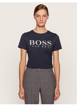 Boss T-Shirt C Elogo 50436773 Granatowy Regular Fit ze sklepu MODIVO w kategorii Bluzki damskie - zdjęcie 182705329