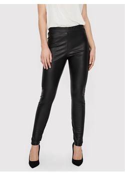 Vero Moda Spodnie z imitacji skóry 10257164 Czarny Skinny Fit ze sklepu MODIVO w kategorii Spodnie damskie - zdjęcie 182705455