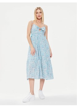 Pepe Jeans Sukienka letnia Mallory Print PL953533 Niebieski Regular Fit ze sklepu MODIVO w kategorii Sukienki - zdjęcie 182705498