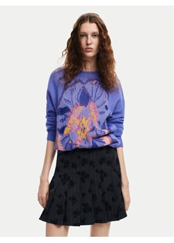 Desigual Sweter Pensee Lacroix 24WWJF52 Fioletowy Regular Fit ze sklepu MODIVO w kategorii Swetry damskie - zdjęcie 182705506