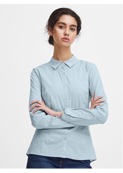 ICHI Koszula 102533 Niebieski Regular Fit ze sklepu MODIVO w kategorii Koszule damskie - zdjęcie 182705729